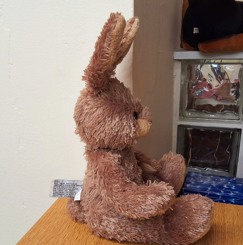 Thumbnail: Harrods Brown Medium Easter Bunny Rabbit - no bow