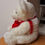 Thumbnail: Harrods Valentine White Bear with Heart on his Tummy