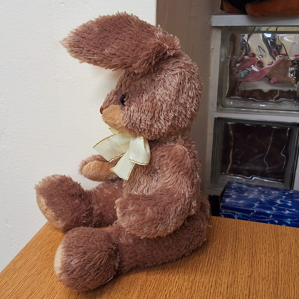 Thumbnail: Harrods Brown Medium Easter Bunny Rabbit with Bow