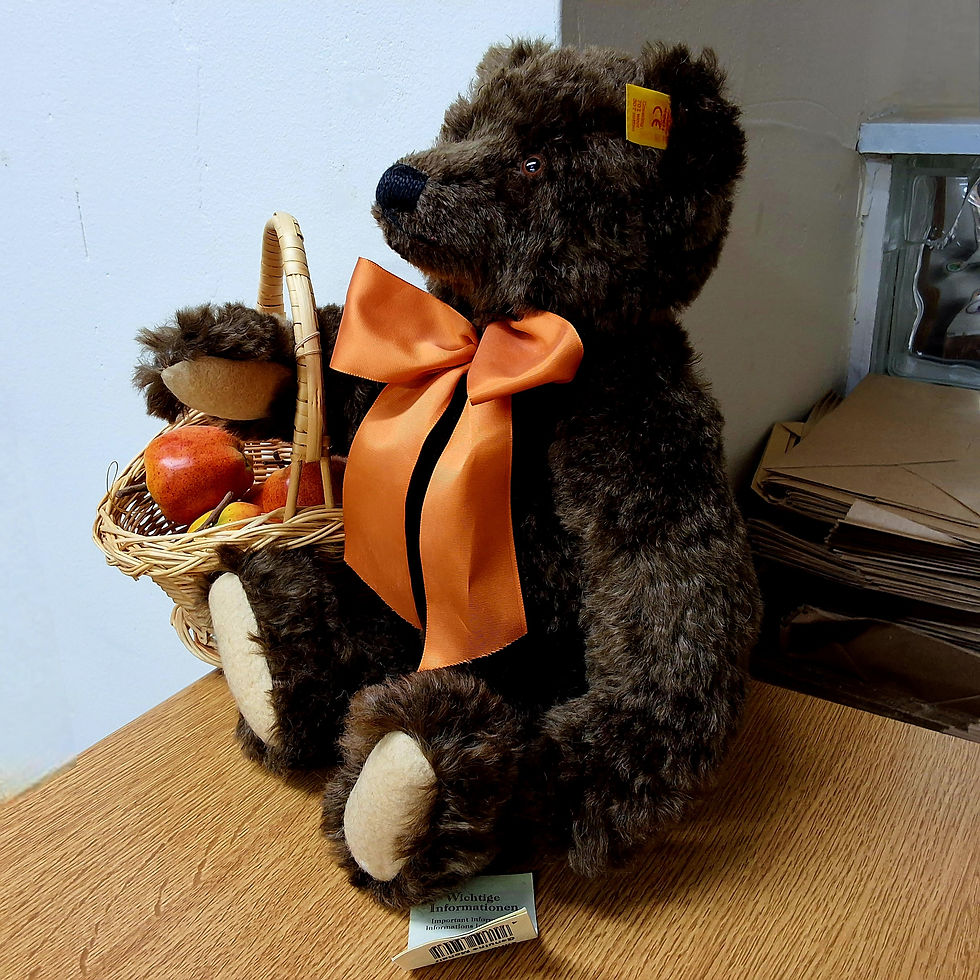 Thumbnail: Steiff Autumn Bear Scrumpy With Growler- 654435