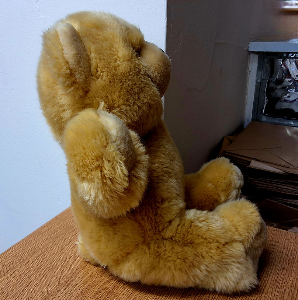 Thumbnail: Harrods Blonde Soft Plush Bear with Harrods Tag on his chest