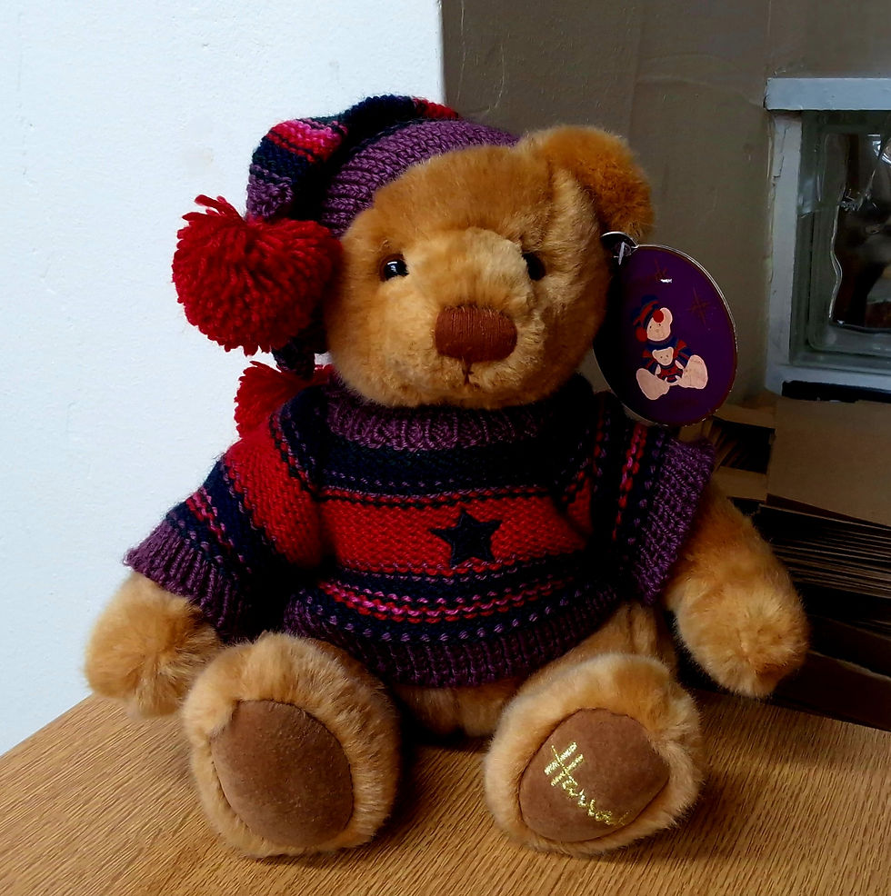 2004 Harrods Christmas Bear - THOMAS - Medium Tagged