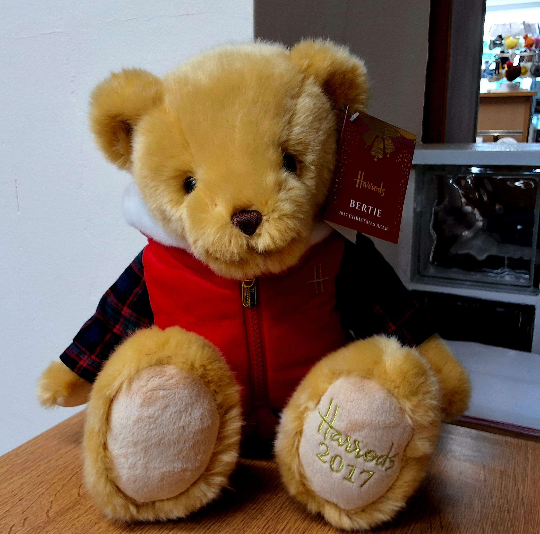 2017 Harrods Christmas Bear - BERTIE