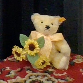 Steiff summer bear with Sunflowers