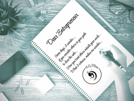 Snippet from Written Moments called Dear Entrepreneur