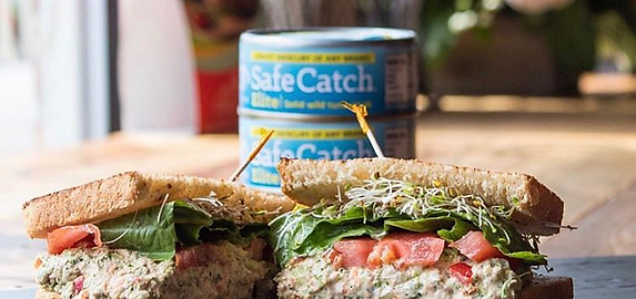 Safe Catch tuna used in a sandwich