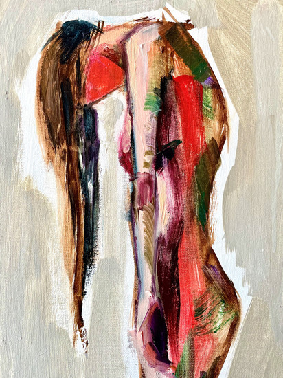 4_need to wash my head from the inside, 2021, oil on canvas on the cardboard,30x40 cm-min.