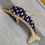 Thumbnail: Estate French Pierre Brun 18K Buff Top Sapphire Diamond Ruby Dolphin Brooch 8ctw