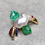 Thumbnail: Vintage 18K Pearl Carved Emerald Sapphire Ruby Baguette Diamond Bird Pin Brooch