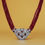 Thumbnail: Antique Art Deco Platinum Ruby Bead European Diamond Pendant Necklace 183.40ctw 