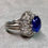 Thumbnail: 1950’s Untreated 7.41ct Burmese Sapphire & Diamond Platinum Cocktail Ring GIA