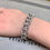 Thumbnail: Estate WEMPE 14.83ct G VVs Diamond Curb Link Bracelet 18K White Gold w/Paperwork