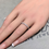 Thumbnail: Estate 18K White Gold Round Diamond Eternity Band 2.15mm 1.20ctw G Vs Sz 5.75