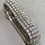 Thumbnail: David Webb Vintage Platinum 18K 4 Row Wide Diamond Bracelet 31.31ctw G Vs 6.75"