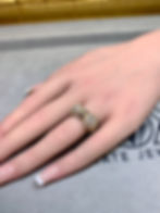 Thumbnail: Estate Dorado 18K Pave Round Carré Diamond Bow Cocktail Ring