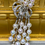 Thumbnail: Estate Platinum Pearl Baguette Round Diamond Brooch Pendant Necklace 4ctw    