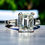 Thumbnail: Vintage Emerald Cut Diamond Platinum 3 Stone Engagement Ring 3.64ct J Si1 GIA
