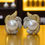 Thumbnail: Estate 18K Two Tone Pavé Diamond South Sea Pearl Huggie Clip-On Earrings 4.25ctw