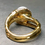 Thumbnail: JOHN HARDY BAMBOO 18K Yellow Gold Pearl Diamond Ring Sz 6.5 Retail - $3200