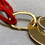Thumbnail: Mattioli 18K Yellow Gold Diamond Pear Pendant Necklace On Red Leather 21”  