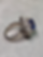 Thumbnail: Vintage Platinum Oval Sapphire Trilliant Diamond Cocktail Ring NO HEAT GIA 13.05