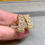 Thumbnail: Estate 18K Yellow Gold Marquise Round Diamond Rectangular Huggie Earrings 4.70ct