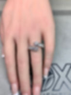 Thumbnail: Estate Heavy Platinum Bezel Set Diamond Bypass Cocktail Ring G Vs