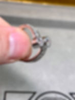 Thumbnail: Estate Heavy Platinum Bezel Set Diamond Bypass Cocktail Ring G Vs