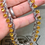 Thumbnail: 18K Yellow Sapphire & Baguette Diamond Scalloped Necklace 