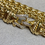 Thumbnail: Vintage David Yurman 18K Gold Double Wheat Bracelet w/ Diamond Clasp 7.25”
