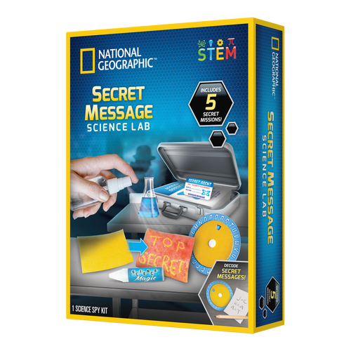 Science Hidden Message Using Code National Geographic Secret Message Science Lab | Science STEM Kit NZ ...