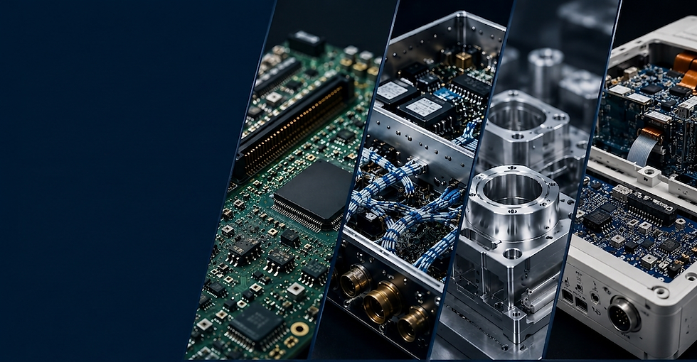 Electronic components and circuit boards for manufacturing.