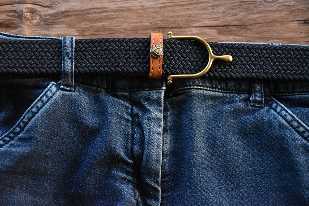 Cintura elastica cm. 3 colore blu e nera di varie misure