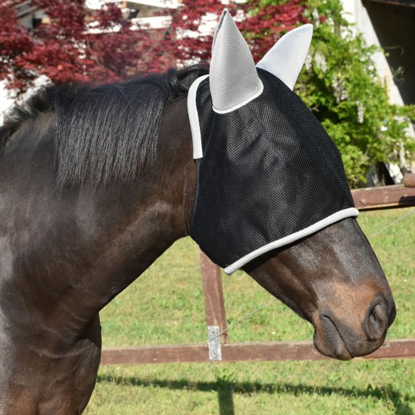 Das sieht toll aus! Der Pferd mit der LoveHorses-Maske und den Ohren aus dem dreidimensionalen AIRNET-Stoff