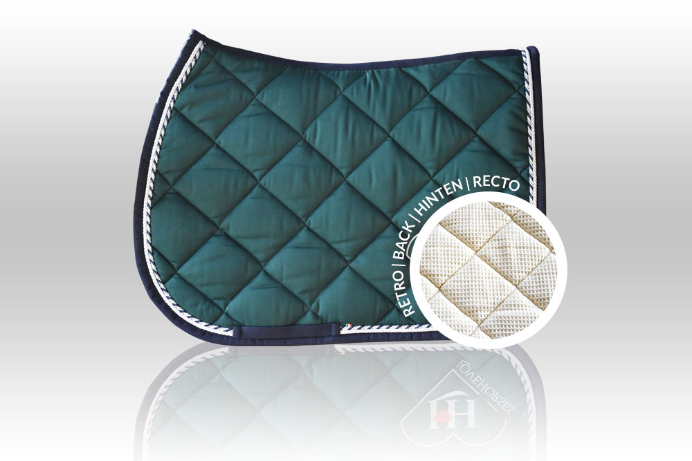 Sottosella a rombi verde