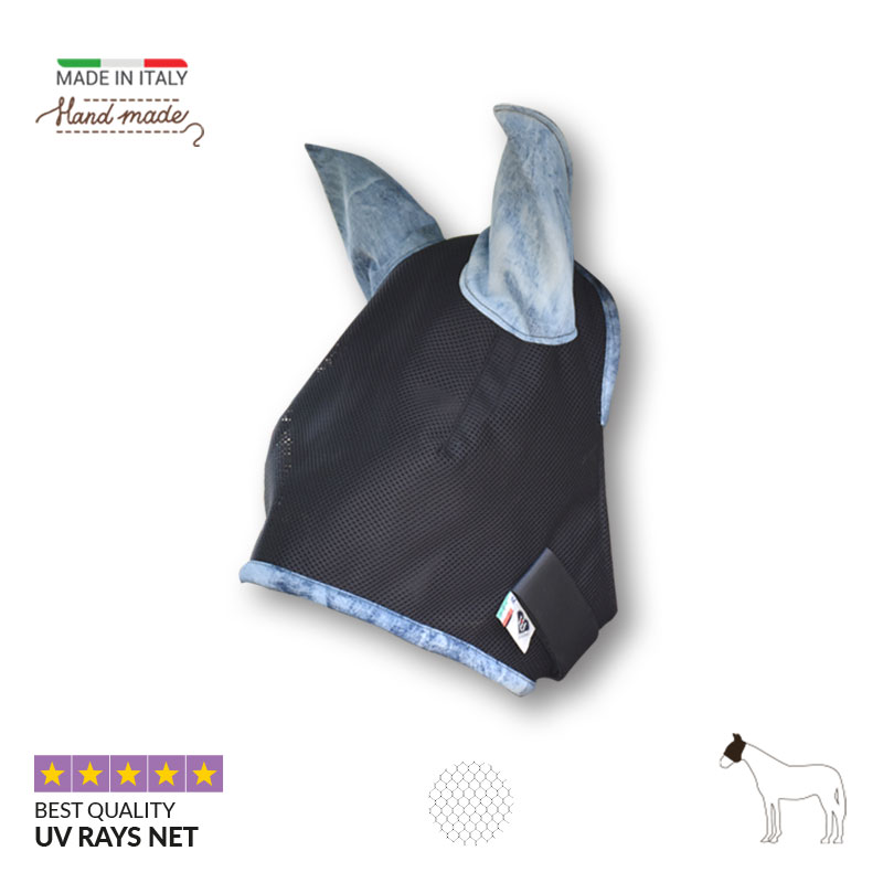 Maschere anti in setto con rete altamente traspirante con orecchie robuste in denim
