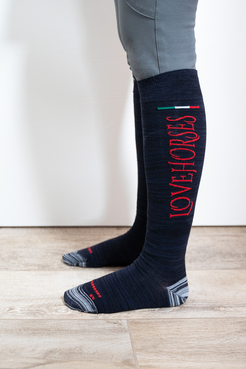 Calze cotone colore blu e rinforzo tallone e punta in kevlar