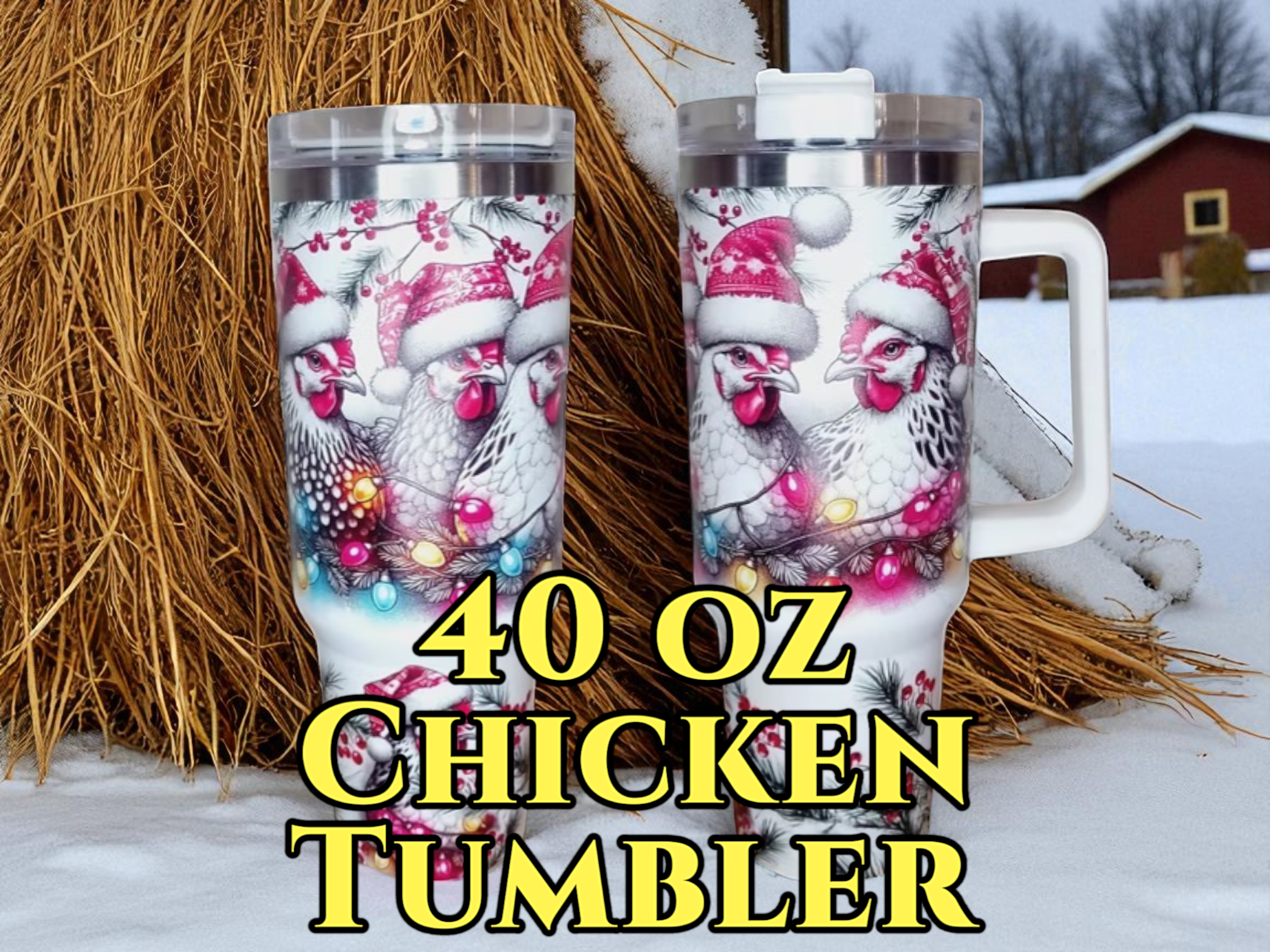 Tumbler Front and Side Views