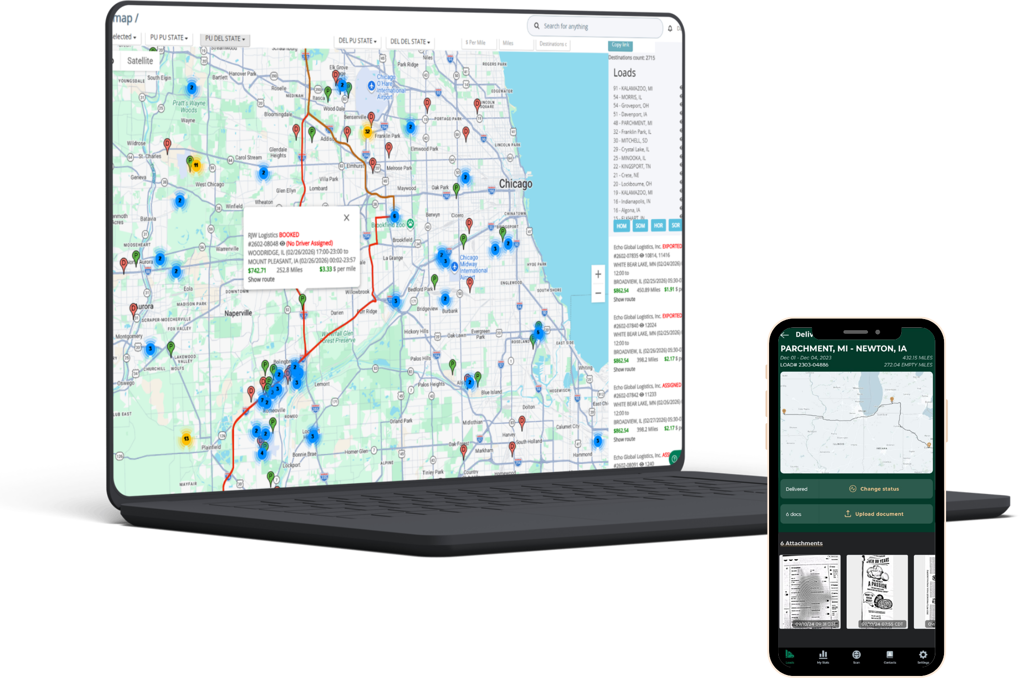 OpenRoad TMS Dashboard
