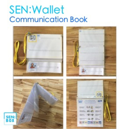 1x SEN:Wallet SMALL - WHITE + Colour Code - Communication Book