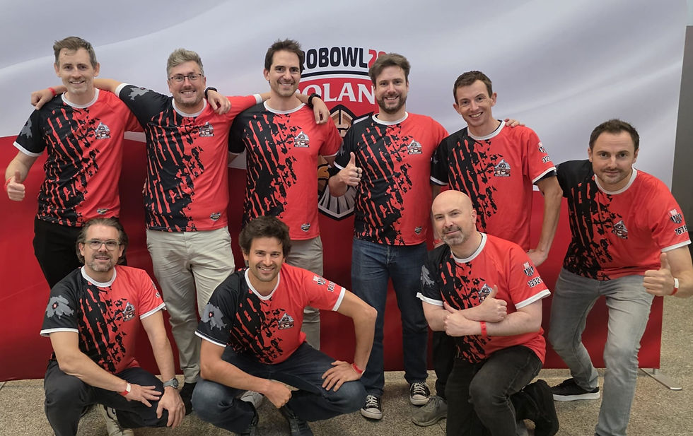 Team Switzerland, Captained by Siggi (back row, second from left) win hosting rights for Eurobowl XIX