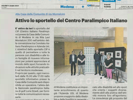 Attivo lo sportello del centro paralimpico