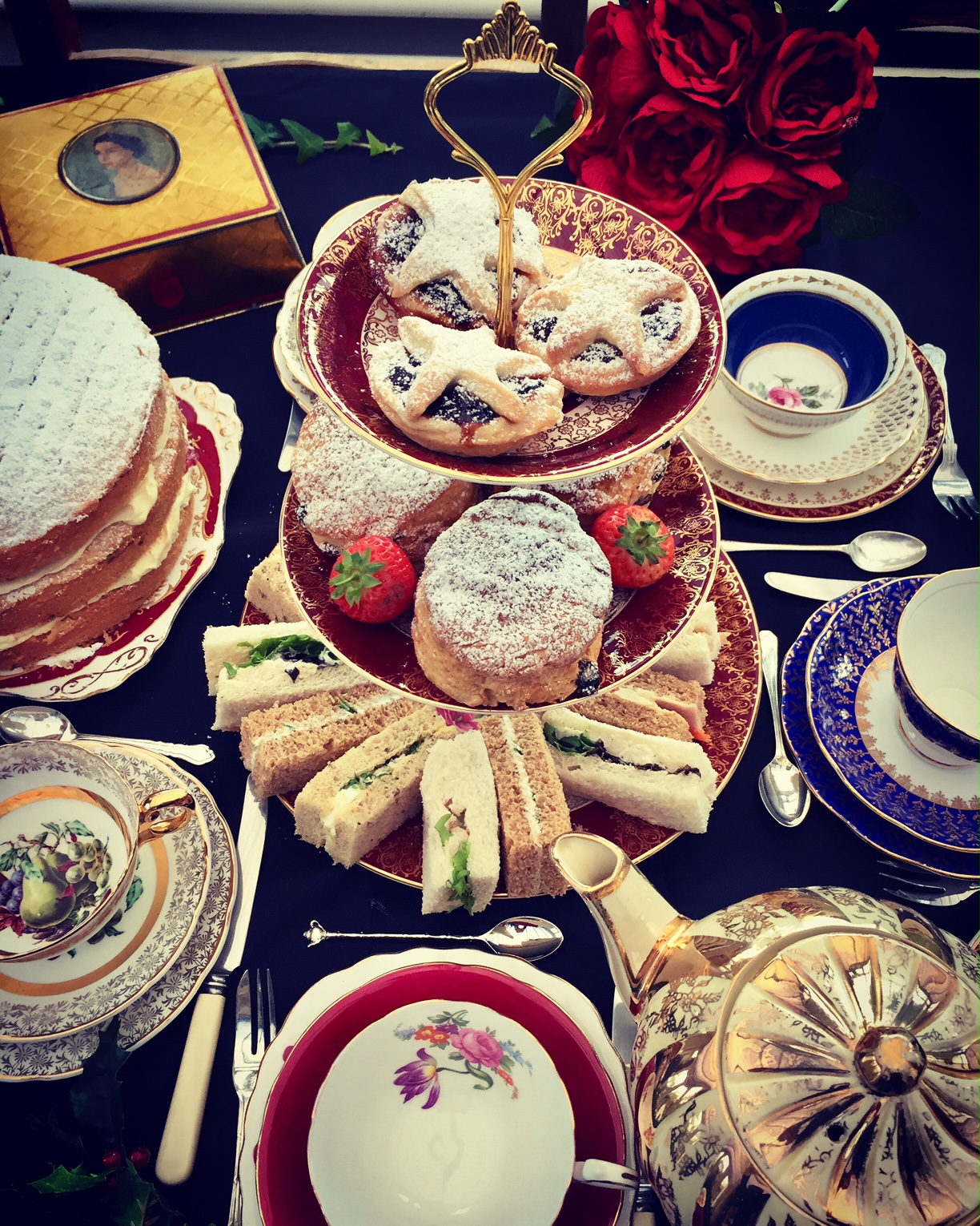 Vintage China Crockery Hire Afternoon Tea Party Kent Finickity Fayre