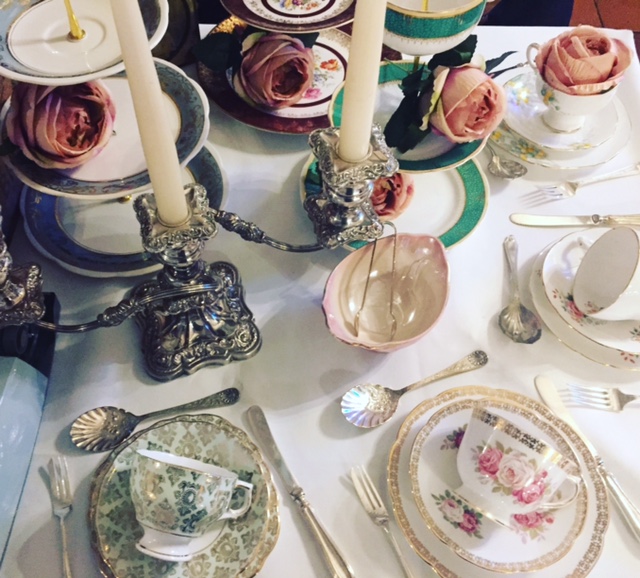 Vintage China Crockery Hire Afternoon Tea Party Kent Finickity Fayre