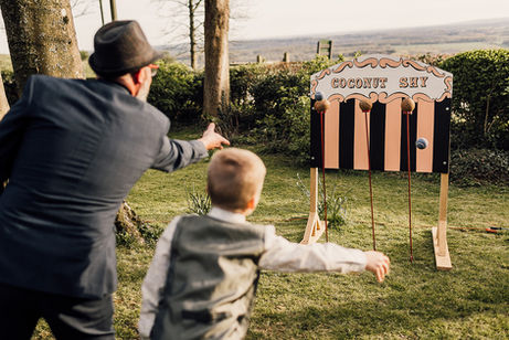 Coconut Shy at The Crown Lodge, Wye. Ashford