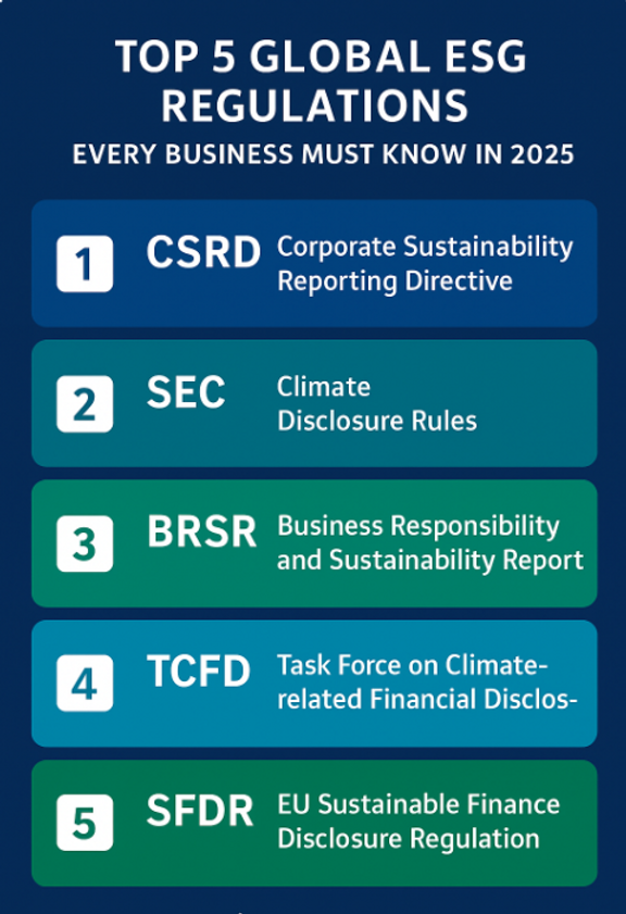 Top 5 Global ESG Regulations Every Business Must Know in 2025