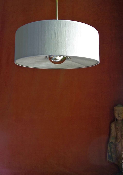 Collection Kosmo,suspension , habillage abaca teinte naturelle,