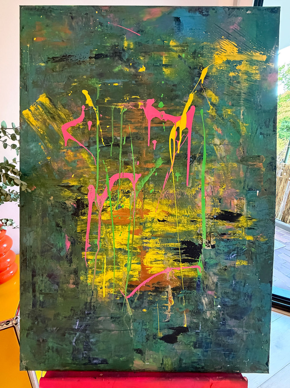 Miniaturbild: PAINT DATE - Acryl auf Leinwand I Mixed Media I Abstrakte Kunst I Unikat
