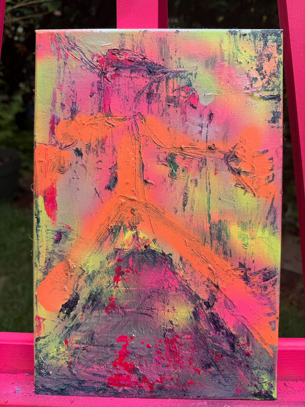 Miniaturbild: STRICHMÄNNCHEN - Acryl auf Leinwand I Abstrakt I Unikat