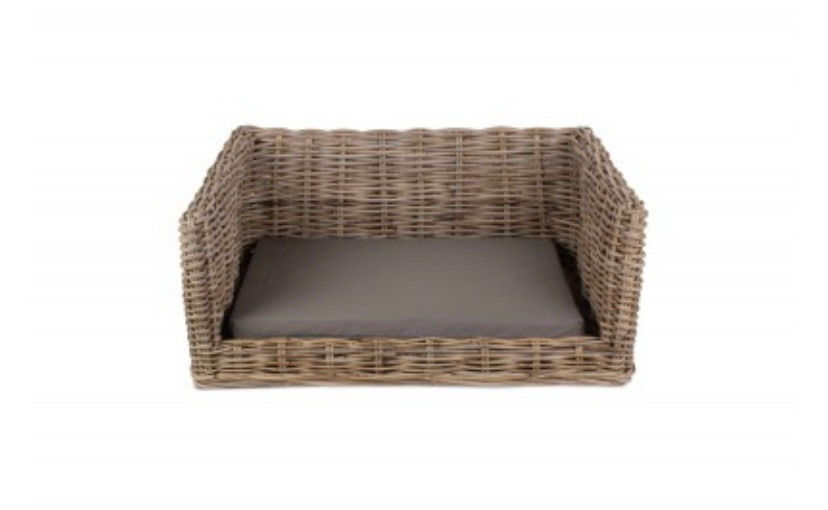 Thumbnail: wicker bed for dog